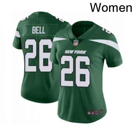 Womens New York Jets 26 Le Veon Bell Green Team Color Vapor Untouchable Limited Player Football Jersey